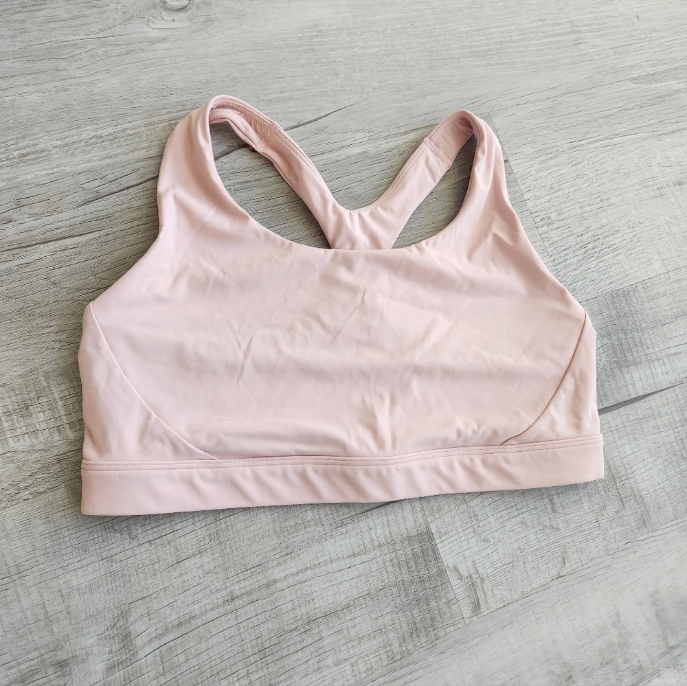 Athleta Pink Sport bra size L